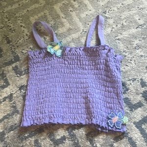 Purple crop top